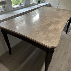 Marble Dining Room Table and Buffet