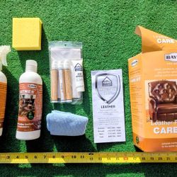 Bayes Pro Series Leather Furniture Eco Responsible Maintenance Care Kit Set NIP