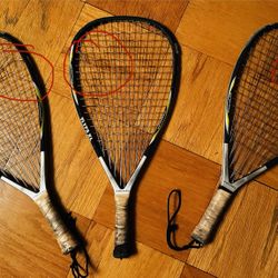3 HEAD Titanium squash racquets  – need restringing