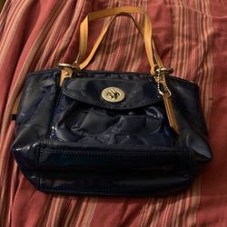 Blue Coach Purse