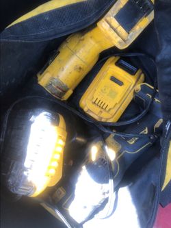 DeWalt tools and red tools