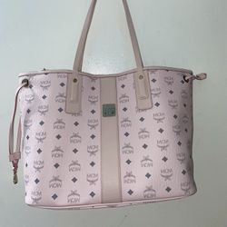 Mcm Medium Liz Reversible Tote Bag In White