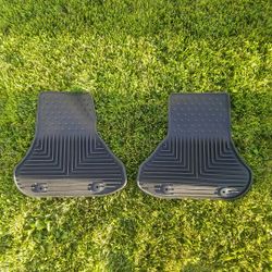 96 97 98 99 00 01 AUDI A4 BLACK RUBBER ALL WEATHER REAR FLOOR MATS RUGS