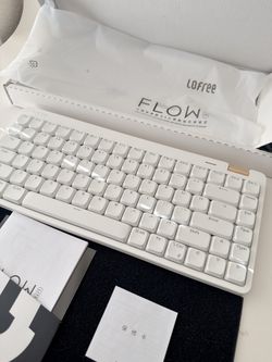 LOFREE Flow Lite Wireless Mechanical Keyboard 84-Key 75% Off White Low Profile