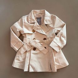 Baby/Toddler Girls Beige Trench Coat Jacket Size 12 Month