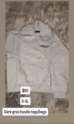 essentials Dark oatmeal hoodie