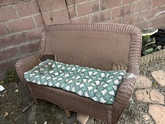 2 Hampton Bay Outdoor / Patio Resin Wicker Sofa Bench Love Seats
