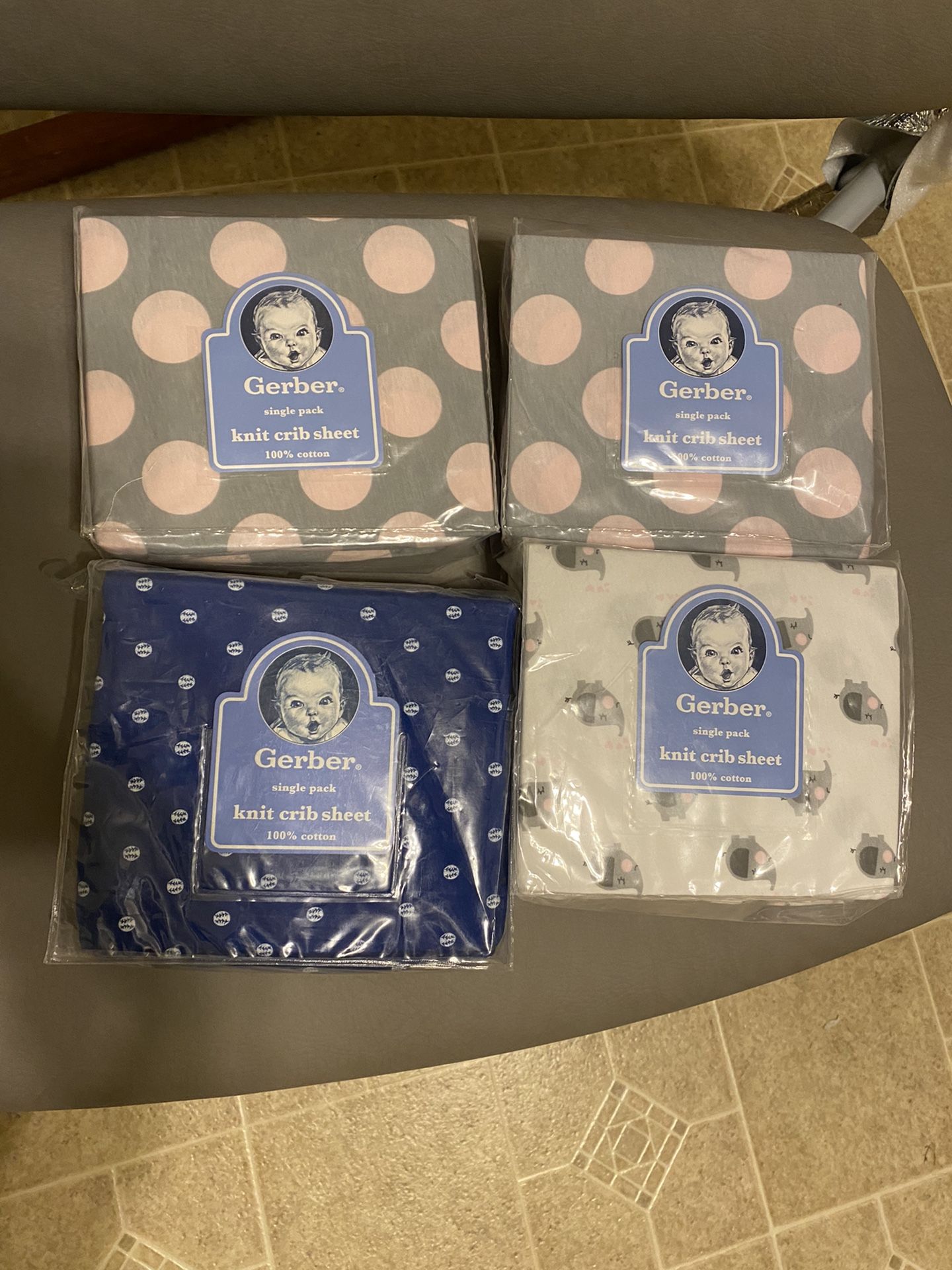 Gerber Knit Crib Sheets