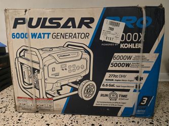 🔥 Generador Pulsar Pro 6000W Nuevo en Caja – Motor Kohler – Ideal para Huracanes 🔥
