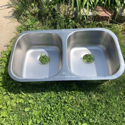 New Heavy Double Sink For Sale 