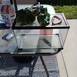 Reptile Terrerium Glass With Sliding Top Opening 