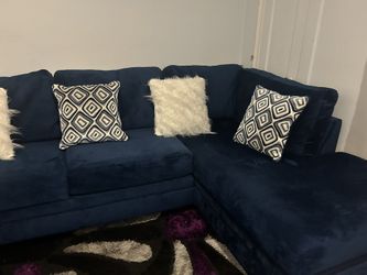 2PC Sectional, Groovy/Navy