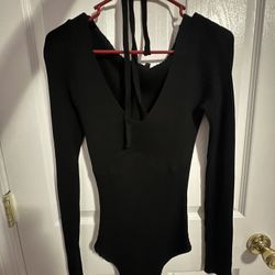 Black Sweater Bodysuit 