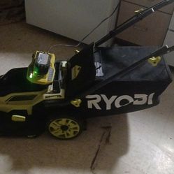 Ryobi 18v 16" lawnmower.