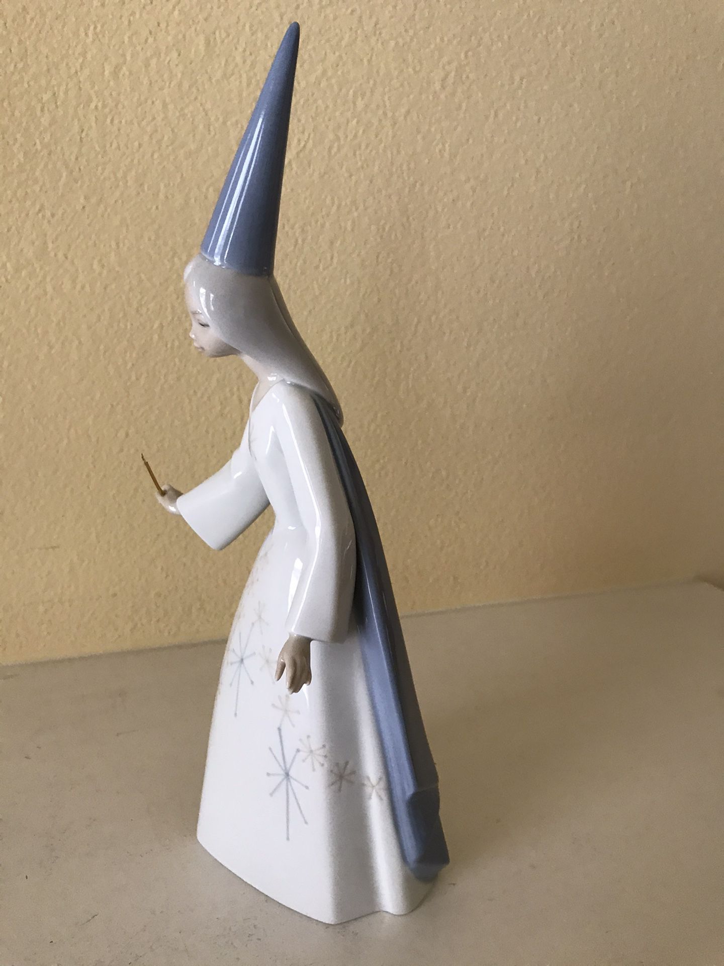 Lladro Fairy Godmother with Gold Wand.