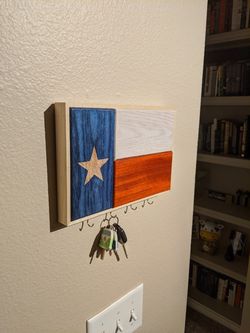 Texas Flag Key Hanger