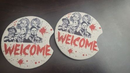 Halloween Bnwt Car Coasters 