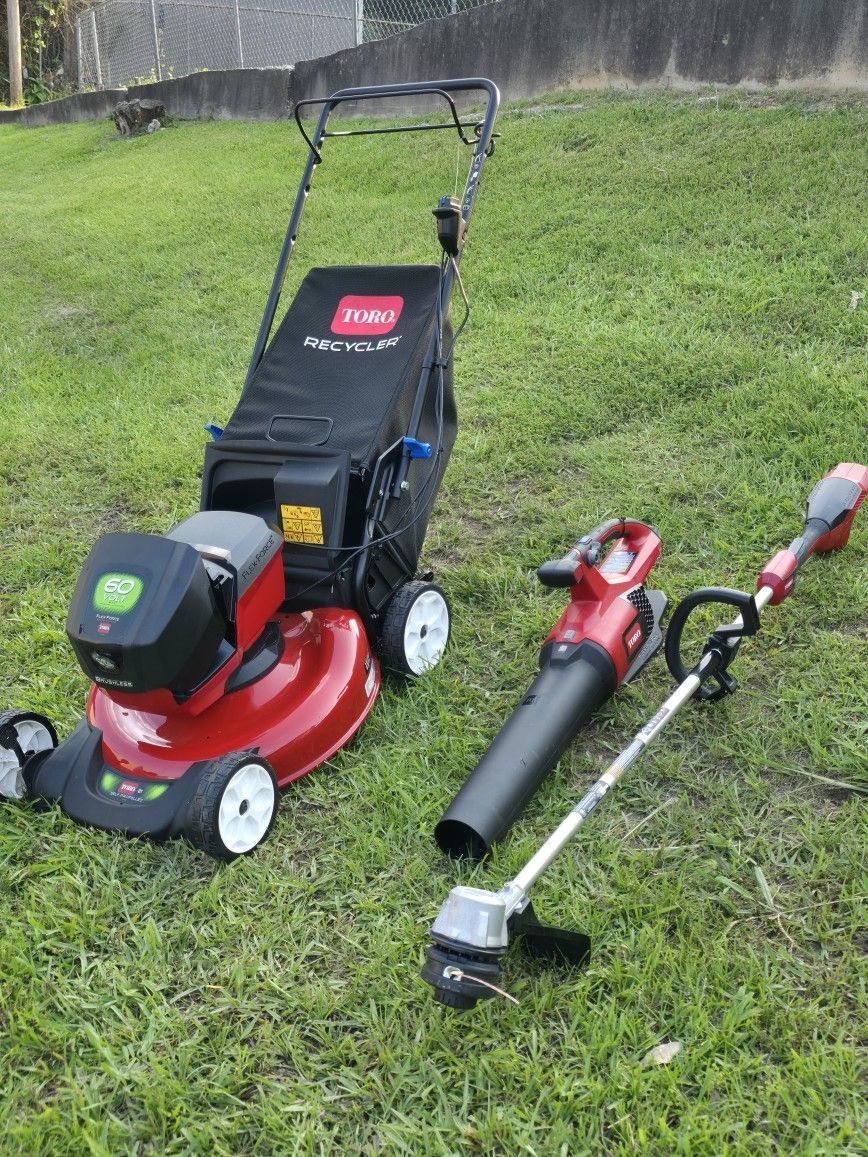 Toro 60v LAWNMOWER Self-propelled + Free Kit Of Tolls