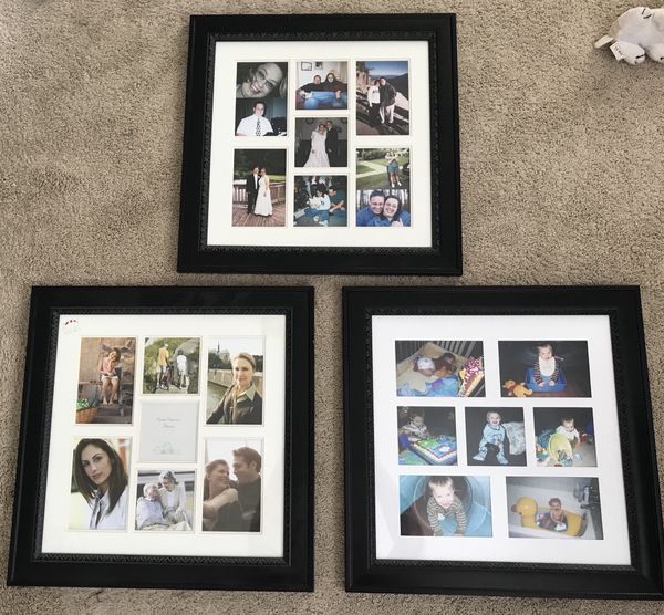 3 Large Wooden Collage Frames Beautiful For In