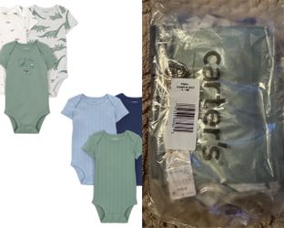 New Carter's Child of Mine Baby Bodysuits, 6-Pack, Boys - Multiple Sizes Available