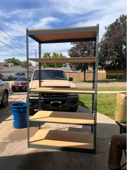 Two 5-Tier Shelving Units — 84” x 48” x 24”