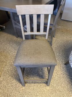 Two Bar Height Dining Chairs