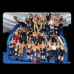 A lot of wwe action figures trades for ps5