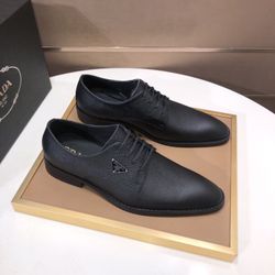 Prada Men’s Leather Shoes With Box 2026 New 