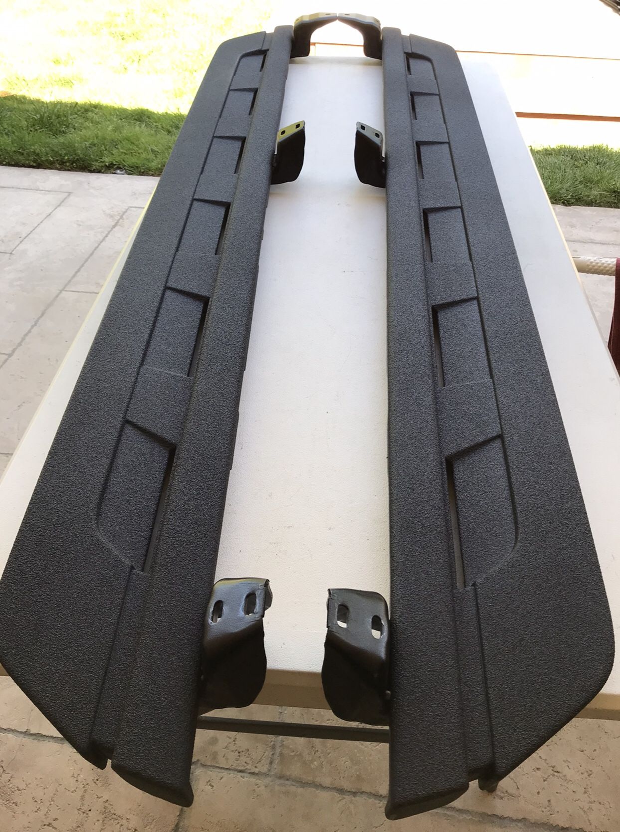 toyota Tacoma Cast Aluminum Running Boards. Step up and step in. These sturdy running boards give Exterior, Side -OEM toyota Accessory # PT0 (P