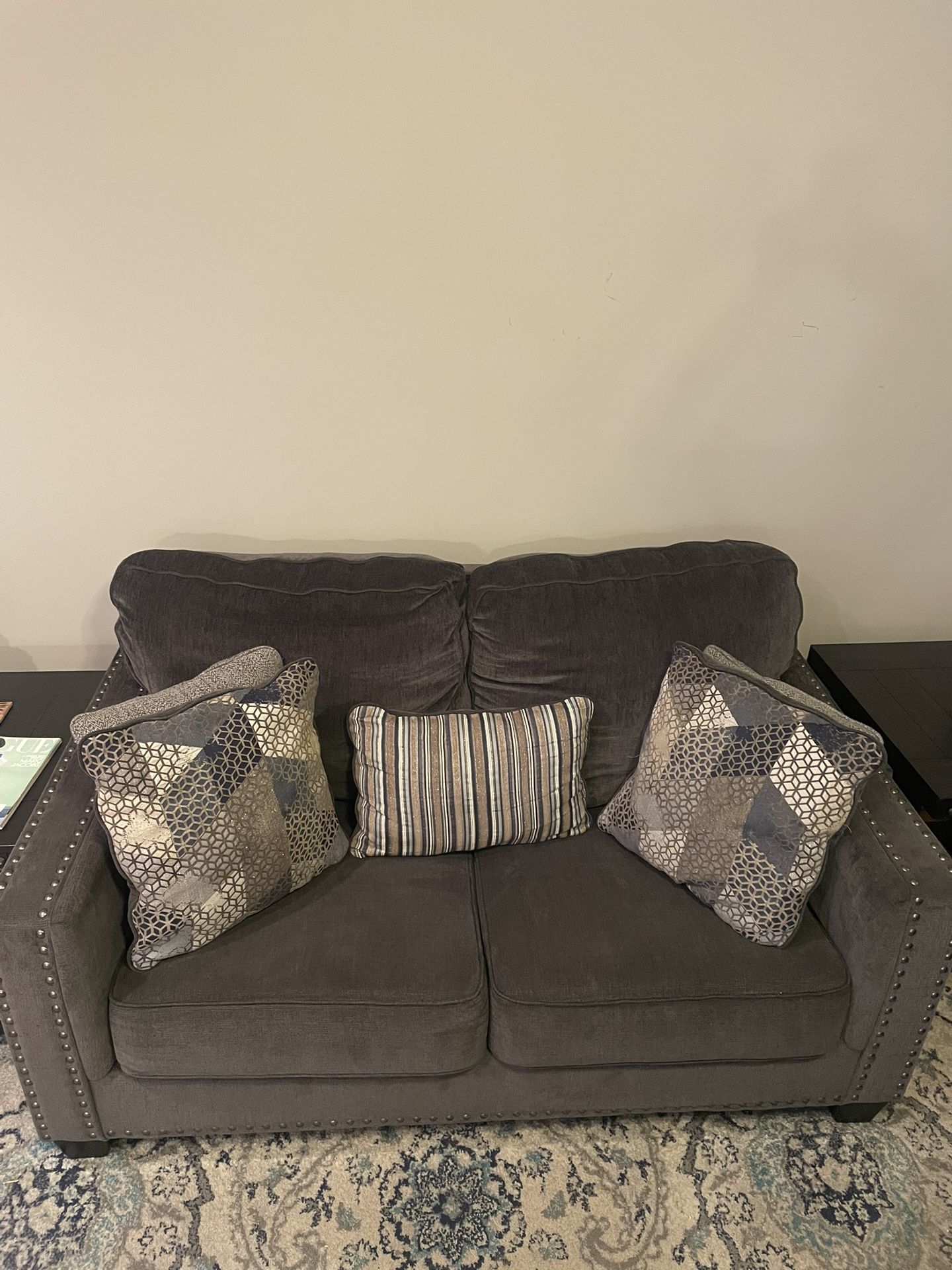 Ashley Sofa, Love Seat And Full Size Futon