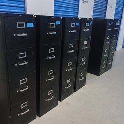 Metal File Cabinet With Key Letter Size Small Scratches 