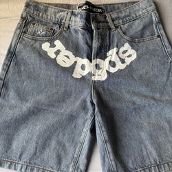 Sp5der Denim Jorts