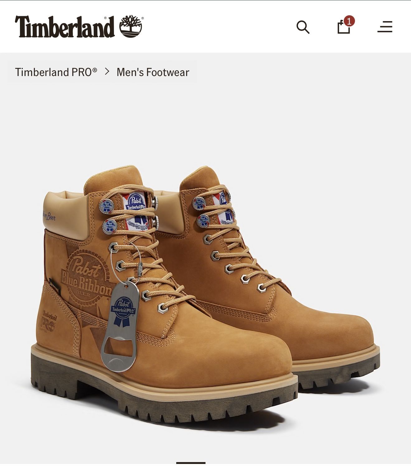 NEW TIMBERLAND PRO X PABST WORKWEAR BOOTS