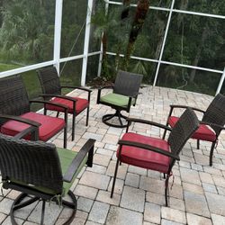 Patio Chairs 2 Swivel