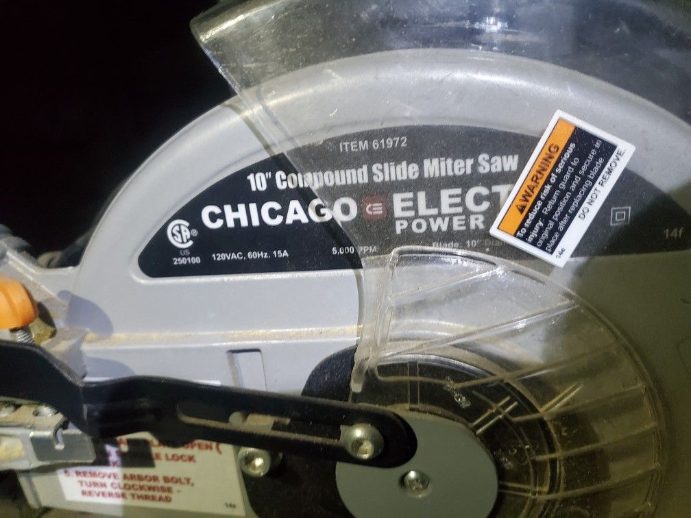 Chicago Electric 10-in Swivel Miter Saw