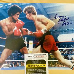 Danny “Little Red”Lopez Signed Boxing 8x10 Photo JSA COA 