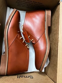 Deer Stags Ballard Boys Size 7 M Luggage Brown Chukka Boots Lace Up
