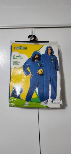 Sesame Street Cookie Monster Adult Costume ( MISSING COOKIE PLUSH)