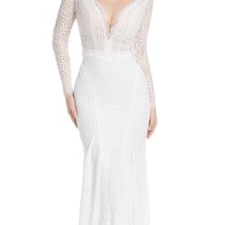 Mermaid Wedding Dresses for Bride Classy lace Boho Long Sleeve Open Back Bohemian Wedding Gowns