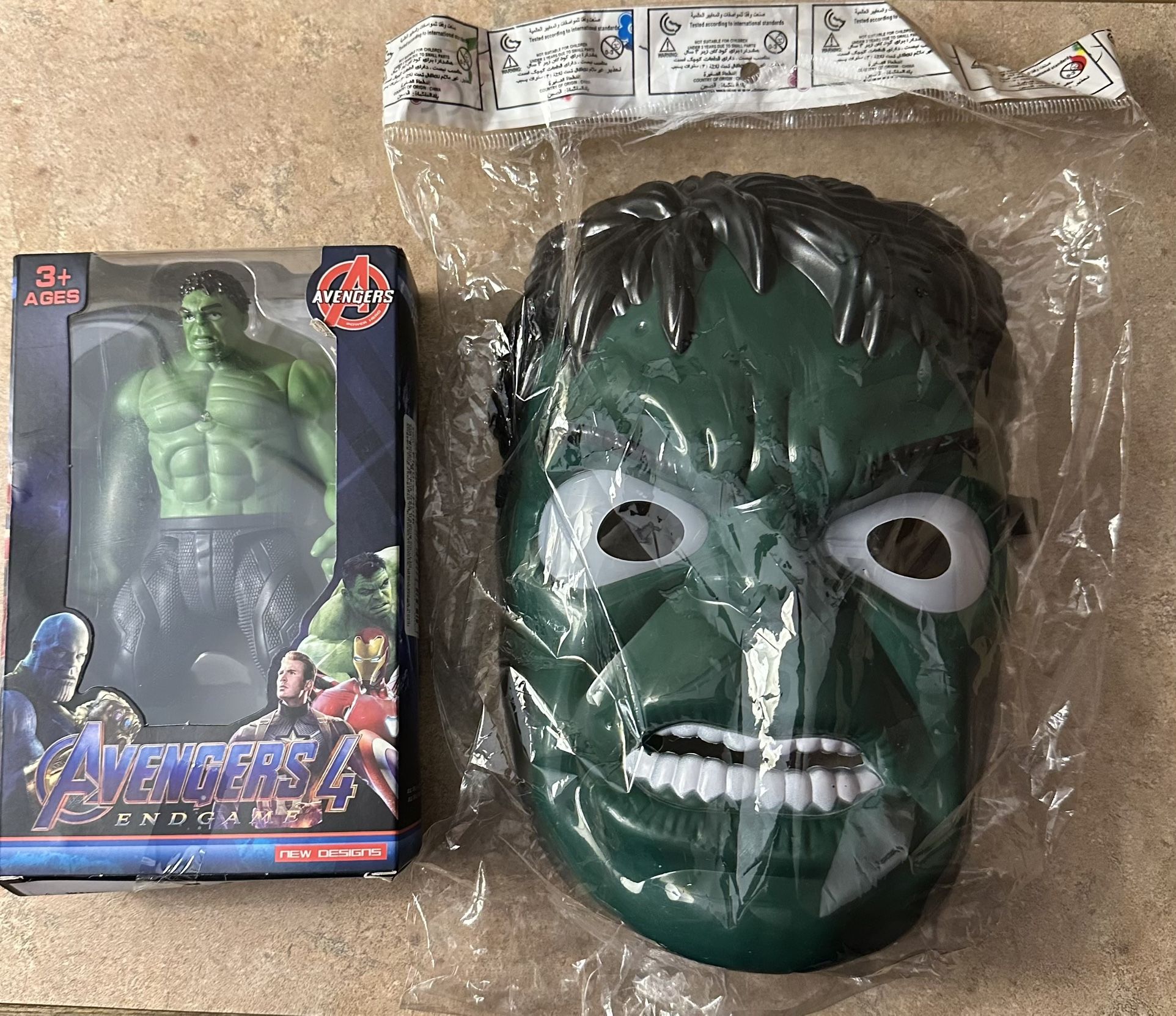 Hulk Mask And Action Figure
