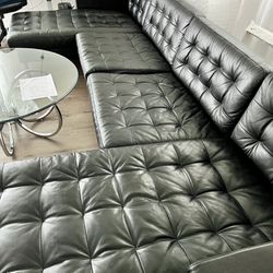 Must Go ASAP IKEA Genuine Leather Sectional Sofa 