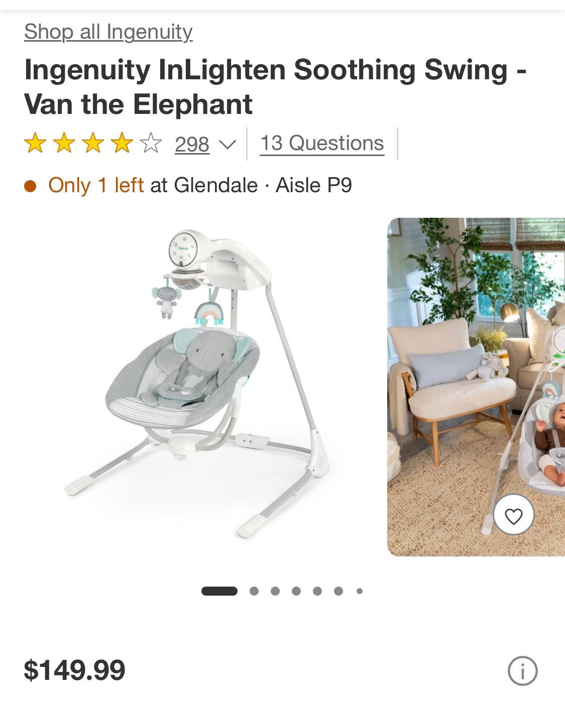 Ingenuity Baby Swing