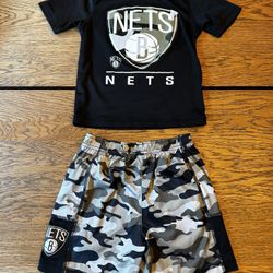 4T Brooklyn Nets Short+Shirt Set