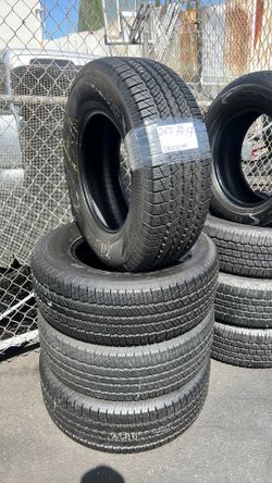 265/70/17 Goodyear Set Of 4 Tires 95% life Installed And Balanced Set De 4 Llantas Como Nuevas Instaladas Y Balanceadas