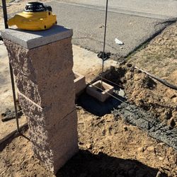 Split Face Brick Wall 