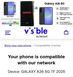Samsung Galaxy SM-S366V 5G 128GB CDMA-GSM Unlocked Verizon/T-Mobile/AT&T