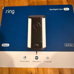Ring Spotlight Cam Pro 4k Black Wired