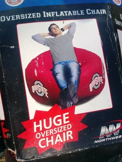New in box Ohio State Buckeyes inflatable chair