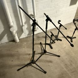 Microphone Stands. Boom, Drum, Instrument Mic Stand