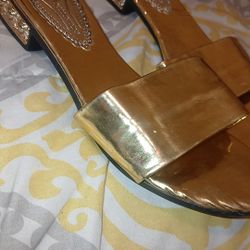 Gold Heels Size 6